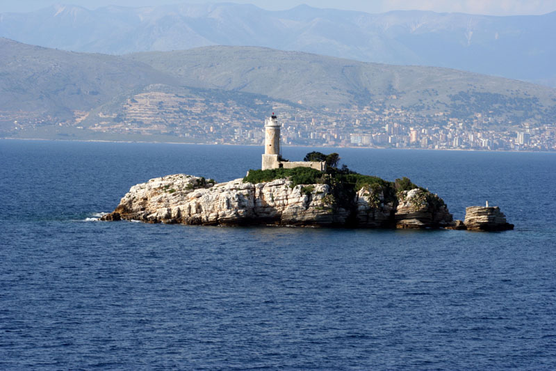 Peristeres lighthouse
AKA Peristeraí, Tignoso
Source of the photo: [url=http://www.faroi.com/]Lighthouses of Greece[/url]

Keywords: Greece;Corfu;Ionian sea
