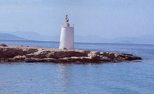 Aegina Island /  Plakakia light
Source of the photo: [url=http://www.faroi.com/]Lighthouses of Greece[/url]

Keywords: Aegina Island;Greece;Aegean sea