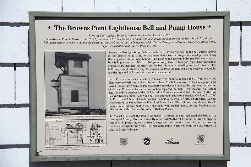 Washington / Browns Point lighthouse - plate
Author of the photo: [url=http://www.flickr.com/photos/21953562@N07/]C. Hanchey[/url]
Keywords: Tacoma;Washington;United States;Plate