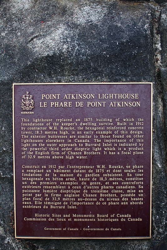 Vancouver / Point Atkinson lighthouse - plate
Author of the photo: [url=http://www.flickr.com/photos/21953562@N07/]C. Hanchey[/url]
Keywords: Vancouver;British Columbia;Canada;Plate