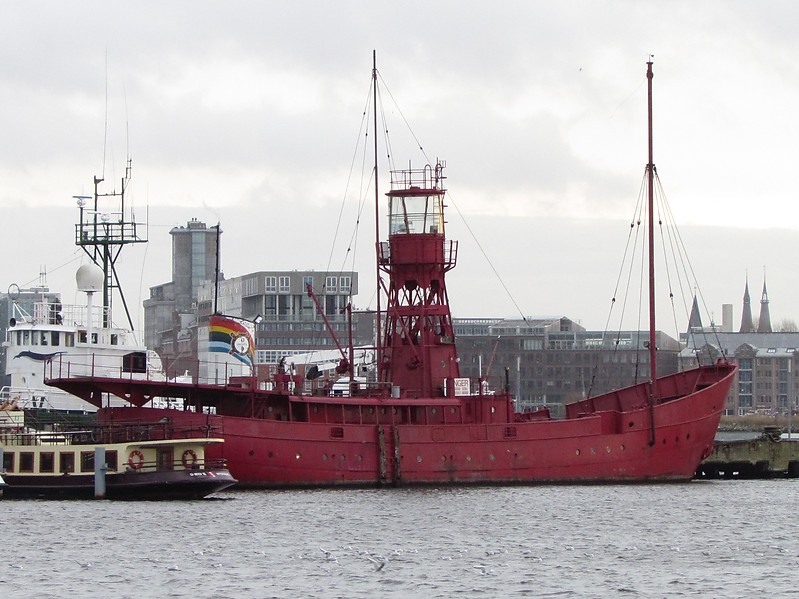 Amsterdam / Trinity House Lightvessel no. 94 (LV 94) 
In 2002 she was in  Amsterdam open haven museum
In 2003 museum was closed and ship sold
Now moored at NDSM Wharf under name Brightside
Keywords: Netherlands;Amsterdam;Lightship