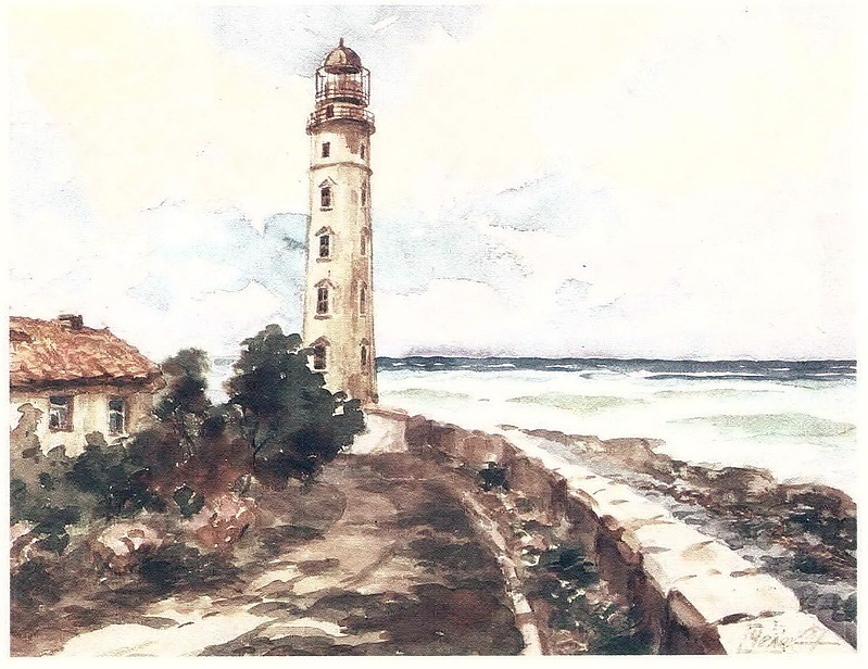 Crimea / Chersones lighthouse
From set of postcards "Lighthouses of USSR"
Keywords: Art