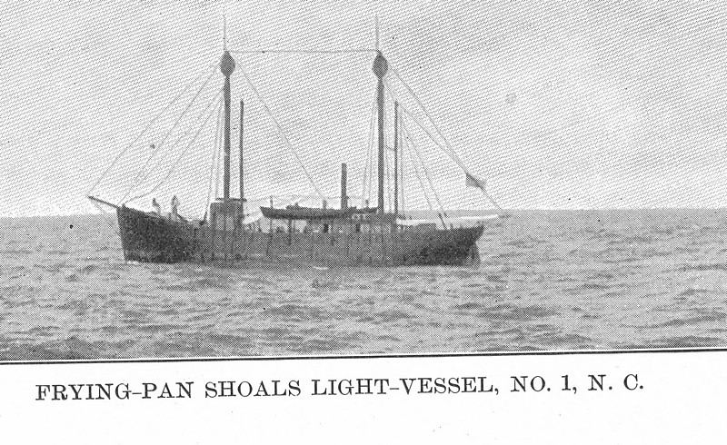 United States Lightvessel 1 (LV 1)
Photo from [url=http://www.uscg.mil/history/weblightships/LightshipIndex.asp]US Coast Guard site[/url]
A print image scanned from the U.S. Lighthouse Service's List of Lights and Fog Signals on the Atlantic and Gulf Coasts of the United States (Washington, DC: Government Printing Office, 1907).
Keywords: United States;Lightship;Historic;North Carolina