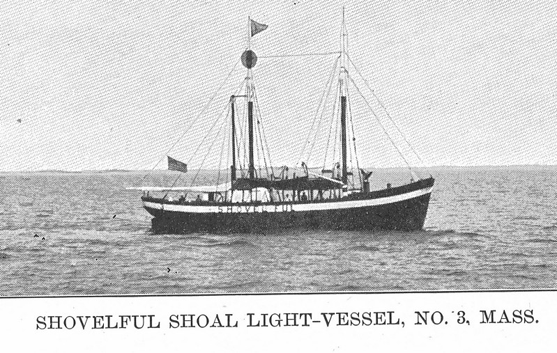 United States Lightvessel 3 (LV 3)
Photo from [url=http://www.uscg.mil/history/weblightships/LightshipIndex.asp]US Coast Guard site[/url]
A print image scanned from the U.S. Lighthouse Service's List of Lights and Fog Signals on the Atlantic and Gulf Coasts of the United States (Washington, DC: Government Printing Office, 1907)
Keywords: United States;Lightship;Historic;Massachusetts