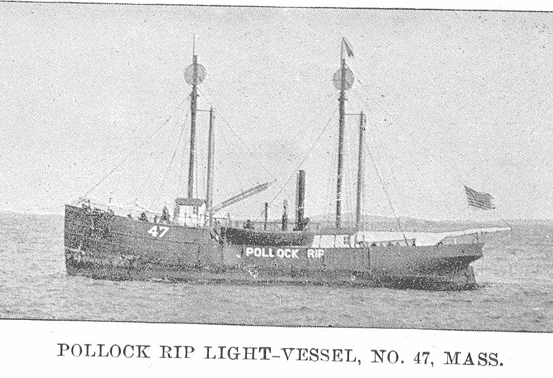 United States Lightvessel 47 (LV 47)
Photo from [url=http://www.uscg.mil/history/weblightships/LightshipIndex.asp]US Coast Guard site[/url]
"POLLOCK RIP LIGHT-VESSEL, NO. 47, MASS."  Scanned from the 1901 Light List, Plate VII.  Photo by N. L. Stebbins, 1895.
Keywords: United States;Lightship;Historic;Massachusetts