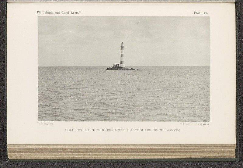 Southern Fiji / Great Astrolabe Reef / Solo Rock Lighthouse - historic picture
[url=https://www.rijksmuseum.nl]Source[/url]
Keywords: Fiji;Pacific ocean;Historic