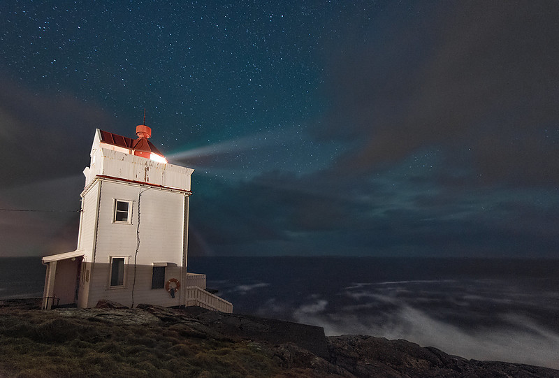 Laksnotholmen / Ryvarden lighthouse
Author of the photo: [url=https://www.flickr.com/photos/ranveig/]Ranveig Marie[/url]
Keywords: Night;Laksnotholmen;Ryvarden;Norway;Norwegian sea;Bomlafjord