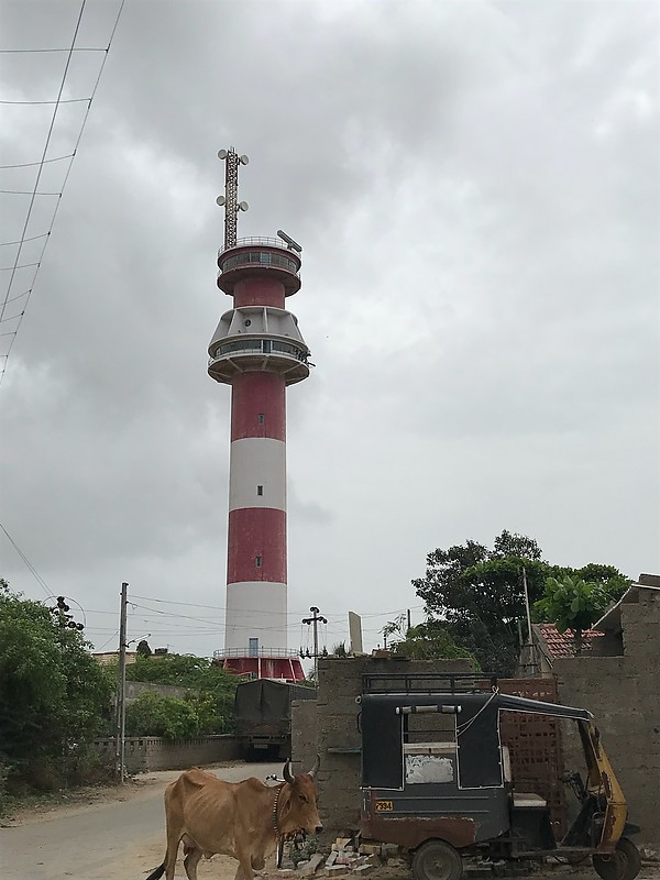 Mandvi lighthouse
Also VTS Radar tower
Keywords: India;Gulf of Kachchh;Arabian sea;Vessel Traffic Service