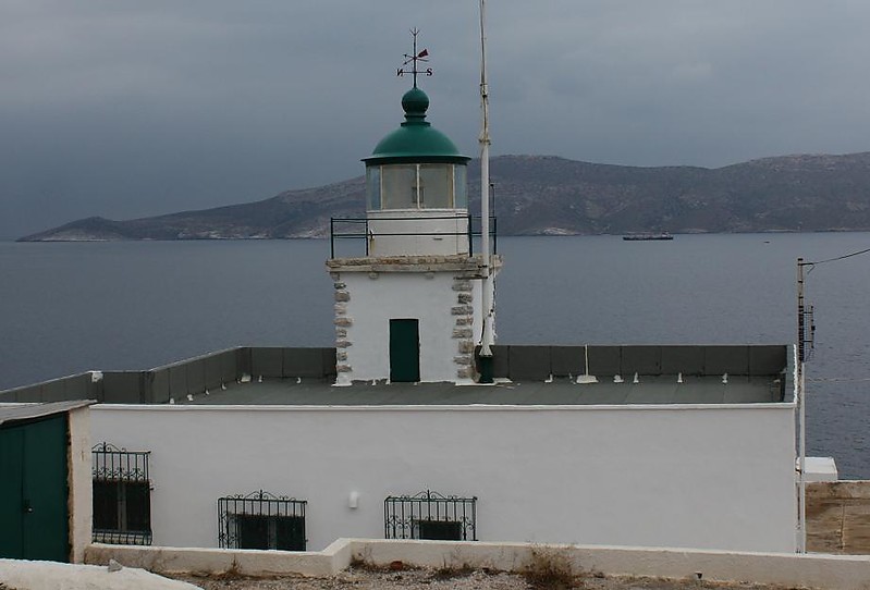 Vrisaki lighthouse
AKA Lavrio 
Source of the photo: [url=http://www.faroi.com/]Lighthouses of Greece[/url]

Keywords: Greece;Aegean sea;Lavrio