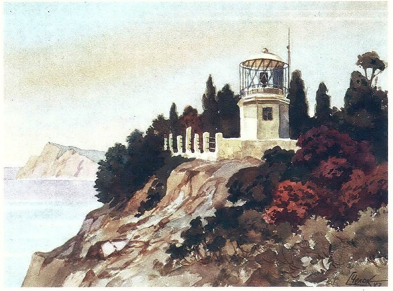 Crimea / Ay-Todor lighthouse
From set of postcards "Lighthouses of USSR"
Keywords: Art