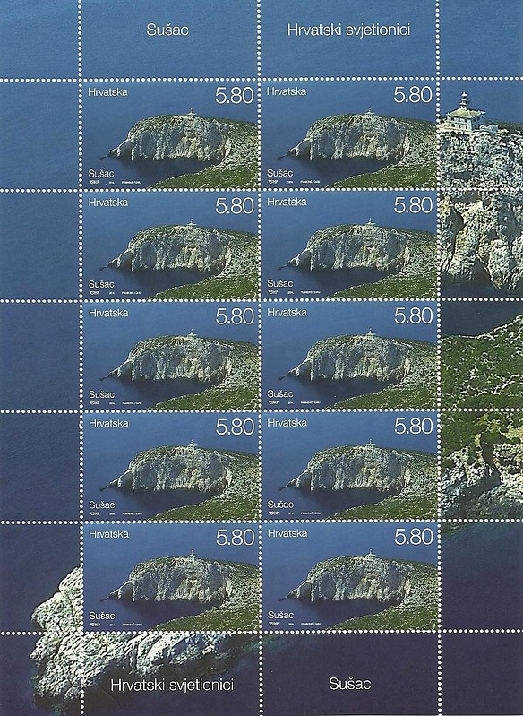 Croatia / Oto??i?� Su??ac (west off Lastovo) / Su??ac Lighthouse on new 2014 stamps
Keywords: Stamp