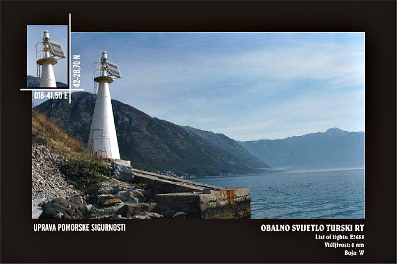 Kotor Bay / N-W entrance Verige Strait / Turski Rt Light
Keywords: Kotor bay;Adriatic sea;Montenegro;Tivat