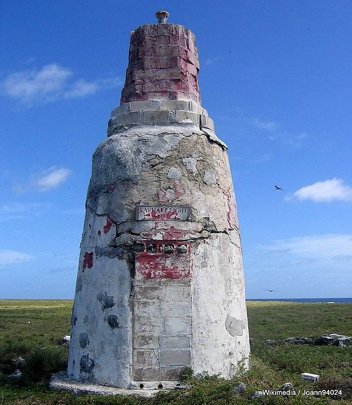 Pacific Ocean / Phoenix Islands / Howland Island / Earhart Light
Destroyed by Japan forces in 1942
Restored in 1963 as day beacon
Keywords: Howland Island;United States;Pacific ocean