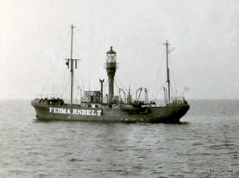 Ostsee / Fehmarnbelt Lightship - Historic picture
Pictured on station may 1954

Keywords: Germany;Lightship;Historic