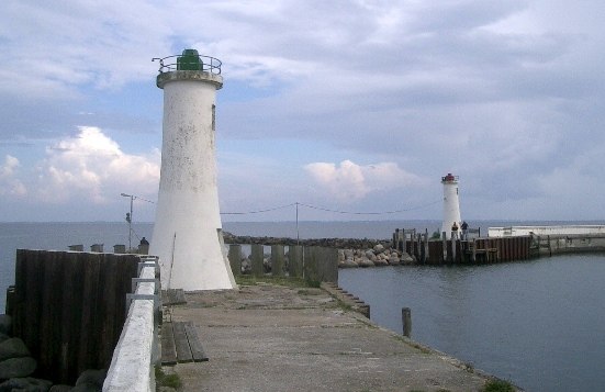 South Jylland / Mommark Breakwater West (front) and East (distant) lighthouses
Keywords: Jylland;Denmark;Als;Little Belt