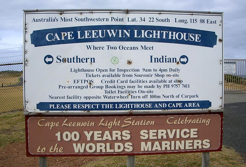 Cape Leeuwin lighthouse / Information board
Keywords: Cape Leeuwin;Australia;Western Australia;Southern ocean;Indian ocean;Plate