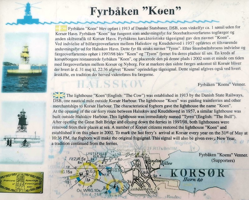 Korsør lighthouse / Information board
Keywords: Denmark;Storebaelt;Sjaelland;Korsor;Plate