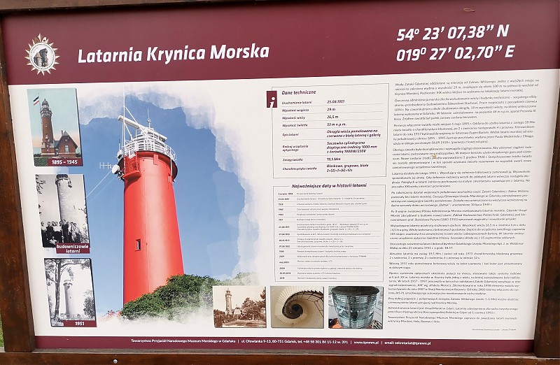Krynica Morska Lighthouse / Information board
Keywords: Poland;Baltic Sea;Krynica;Plate