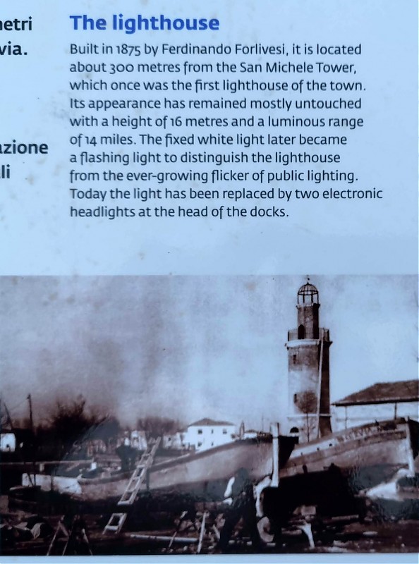 Cervia lighthouse / Information board
Keywords: Italy;Adriatic Sea;Plate