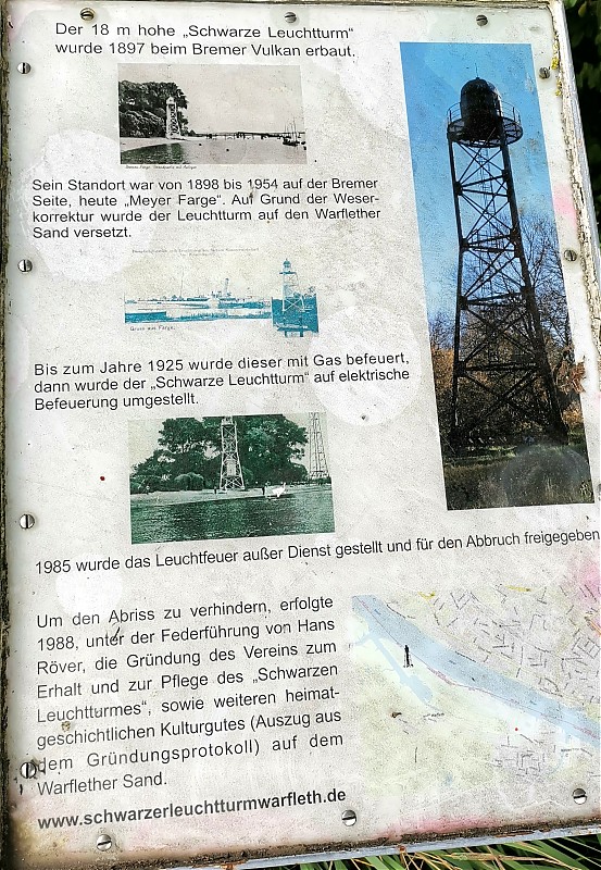Warfleth / Range Rear lighthouse / Information board
Keywords: Germany;Niedersachsen;Weser;Plate